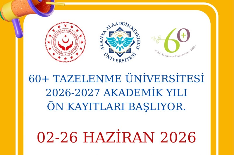 ALKÜ 60+ TAZELENME ÜNİVERSİTESİ’NDE YENİ DÖNEM KAYITLARI BAŞLADI