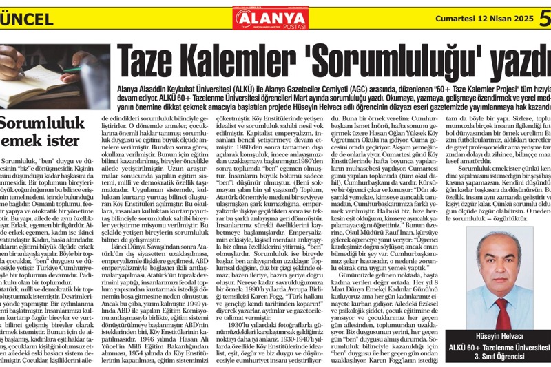 60+ TAZELENME ÖĞRENCİLERİNDEN ŞUBAT AYI ESERLERİ